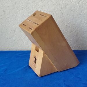 JA Henckels International Forged Premio Birch Wooden Knife Block D-934D EUC